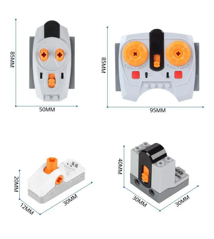 Technical Electric MOC Building Blocks Walking Robot RC Omnidirectional Robot Model DIY  bricks blocks Kids Fun Toy