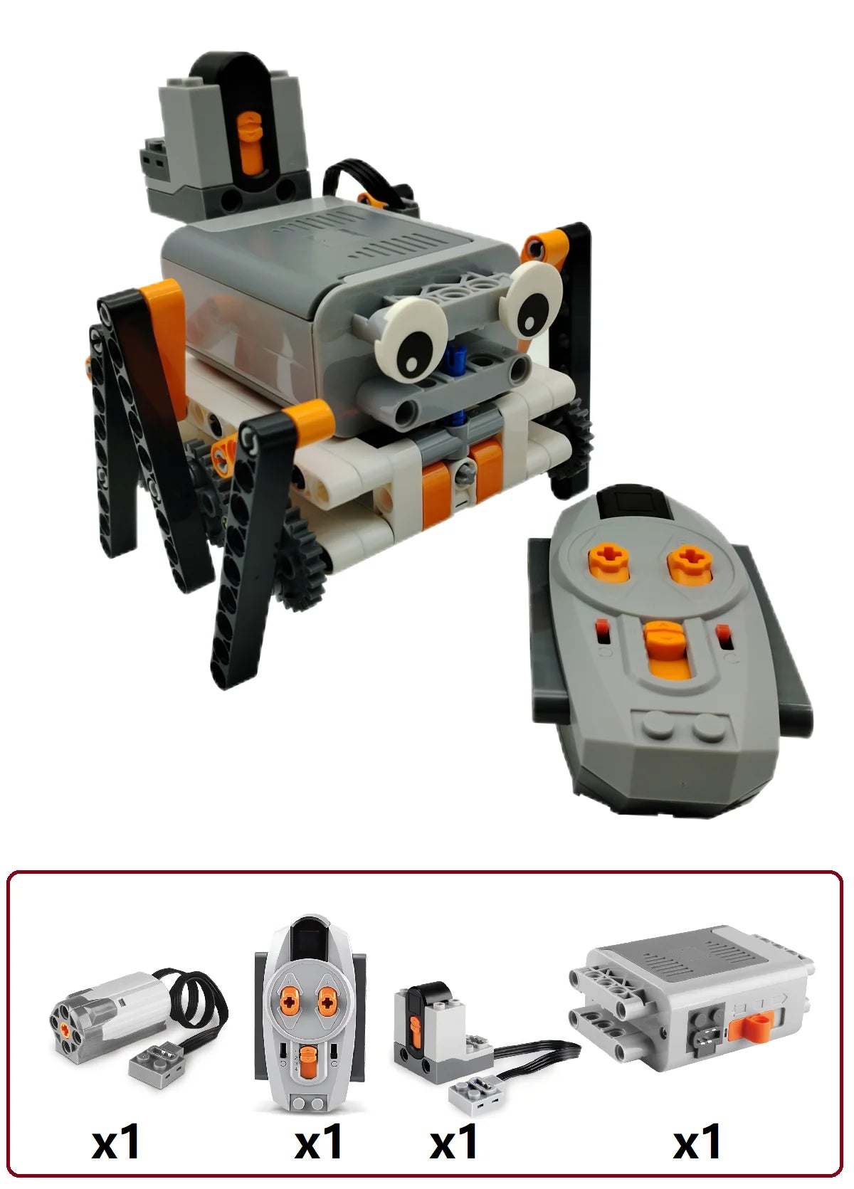 Technical Electric MOC Building Blocks Walking Robot RC Omnidirectional Robot Model DIY  bricks blocks Kids Fun Toy