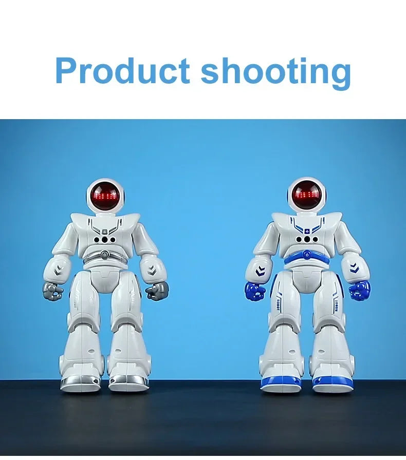 Smart Robot Toy with Gesture & Touch Sensing, Programmable Remote Control Space Robot