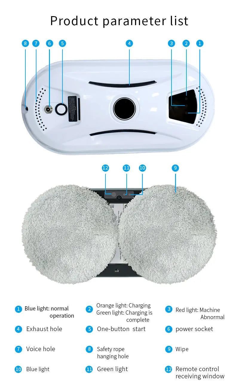 Robot window cleaner, ultra-thin cleaner, robot window cleaner, robot window cleaner