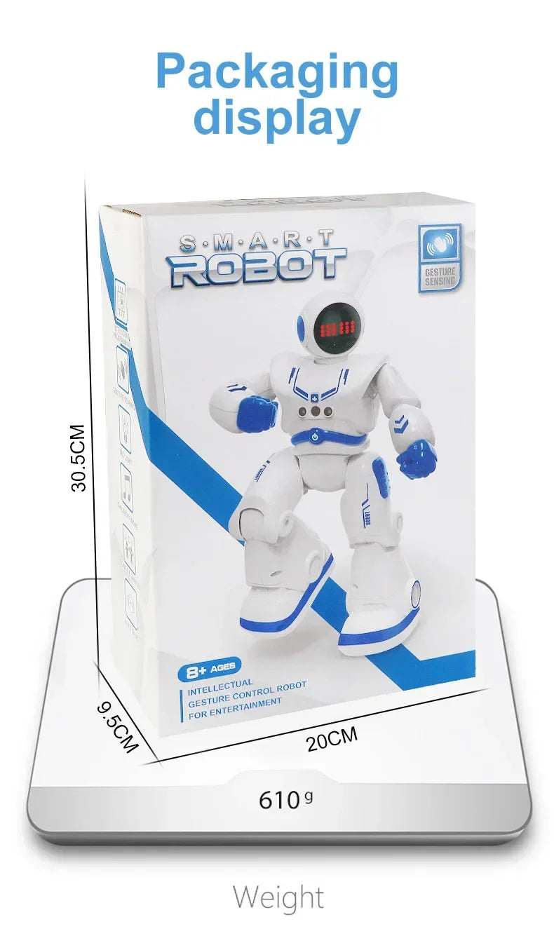 Smart Robot Toy with Gesture & Touch Sensing, Programmable Remote Control Space Robot