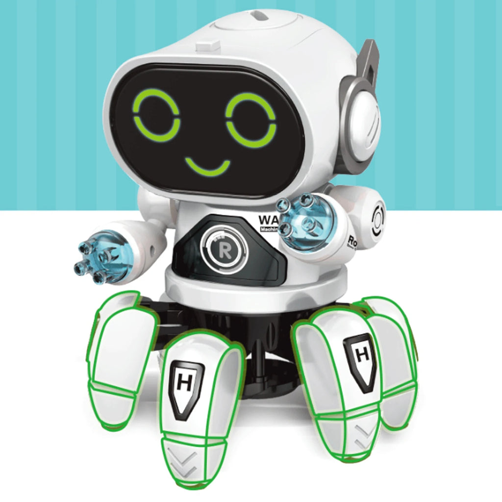 Children Robot  Electric Robot  Robot  Six Claws Plastic Intelligent Dancing Singing Light Electric Robot  for Boys