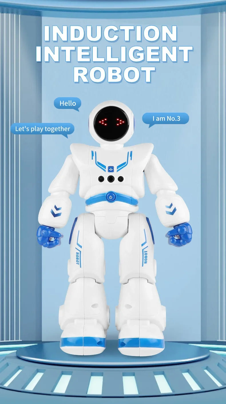 Smart Robot Toy with Gesture & Touch Sensing, Programmable Remote Control Space Robot