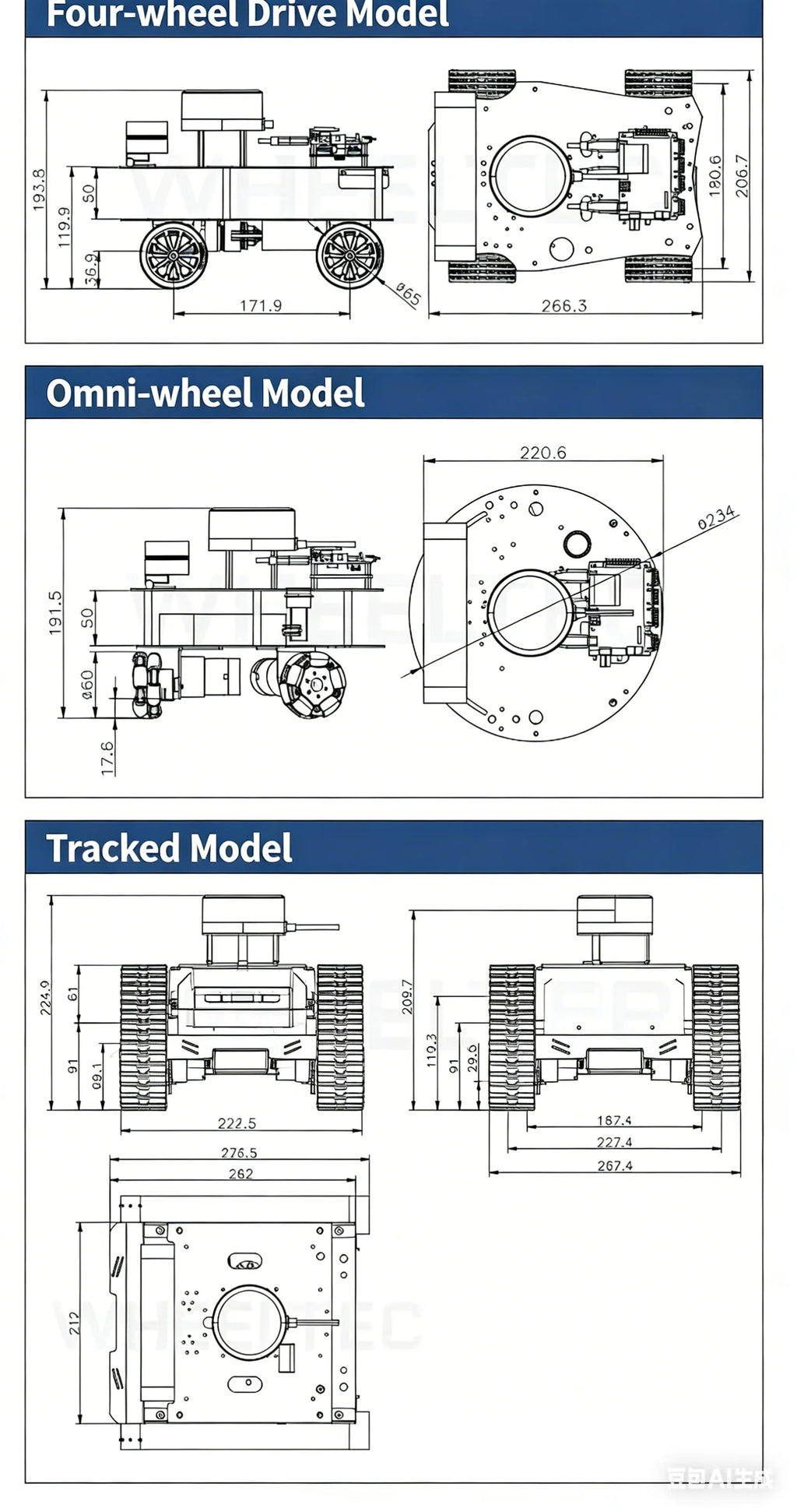 Raspberry Pi 5 R550 smart Robot Car ROS2 3D Depth vision LiDAR navigation Ackermann Differential Drive Mecanum Wheel AI Robot