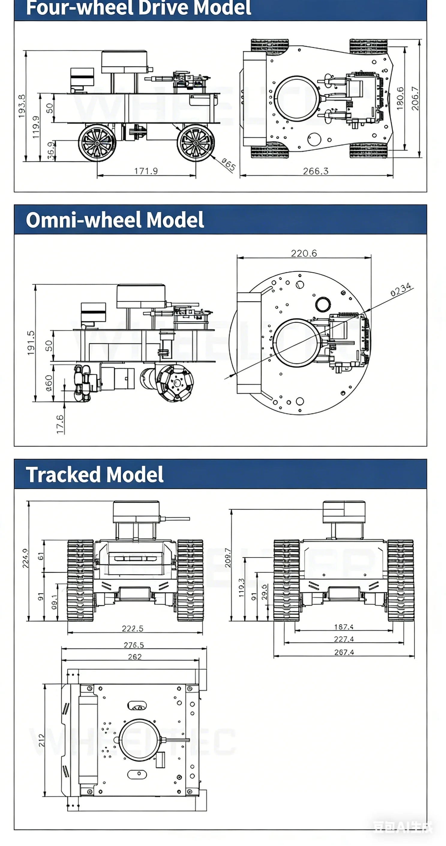 Raspberry Pi 5 R550 smart Robot Car ROS2 3D Depth vision LiDAR navigation Ackermann Differential Drive Mecanum Wheel AI Robot