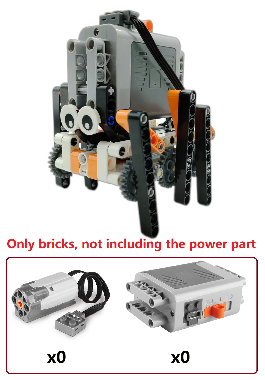 Technical Electric MOC Building Blocks Walking Robot RC Omnidirectional Robot Model DIY  bricks blocks Kids Fun Toy