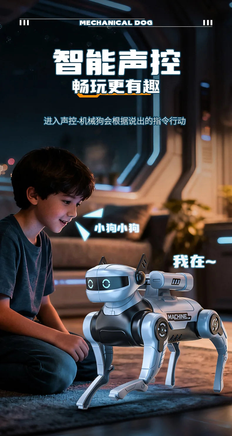 Robot Dog Children's Interactive Toy Intelligent Robot Dog Electric Remote Control Programming Toy Children's Boy New Baby