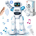 RC Robot Toy Gift for Kids Smart Talking Voice Remote Control Robot Gesture Sensing Emo Robot Toy Boys Girls