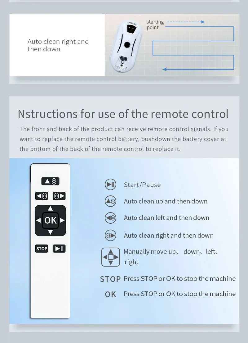 Robot window cleaner, robot ultra-thin cleaner, robot window cleaner, robot window cleaner