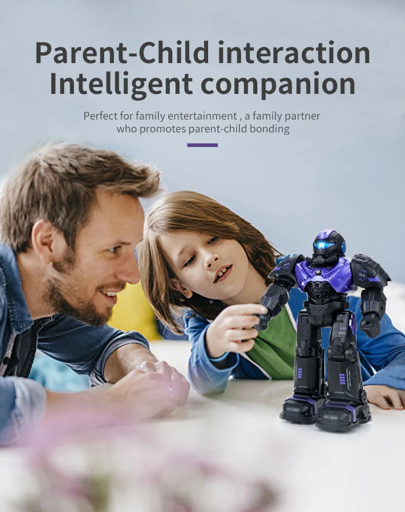 Rc Robot Intelligent Samrt Infrared Sensor Emo Robo Dance 2.4G Programming Remote Control Robot Toys for Kids Boys Girls Gift
