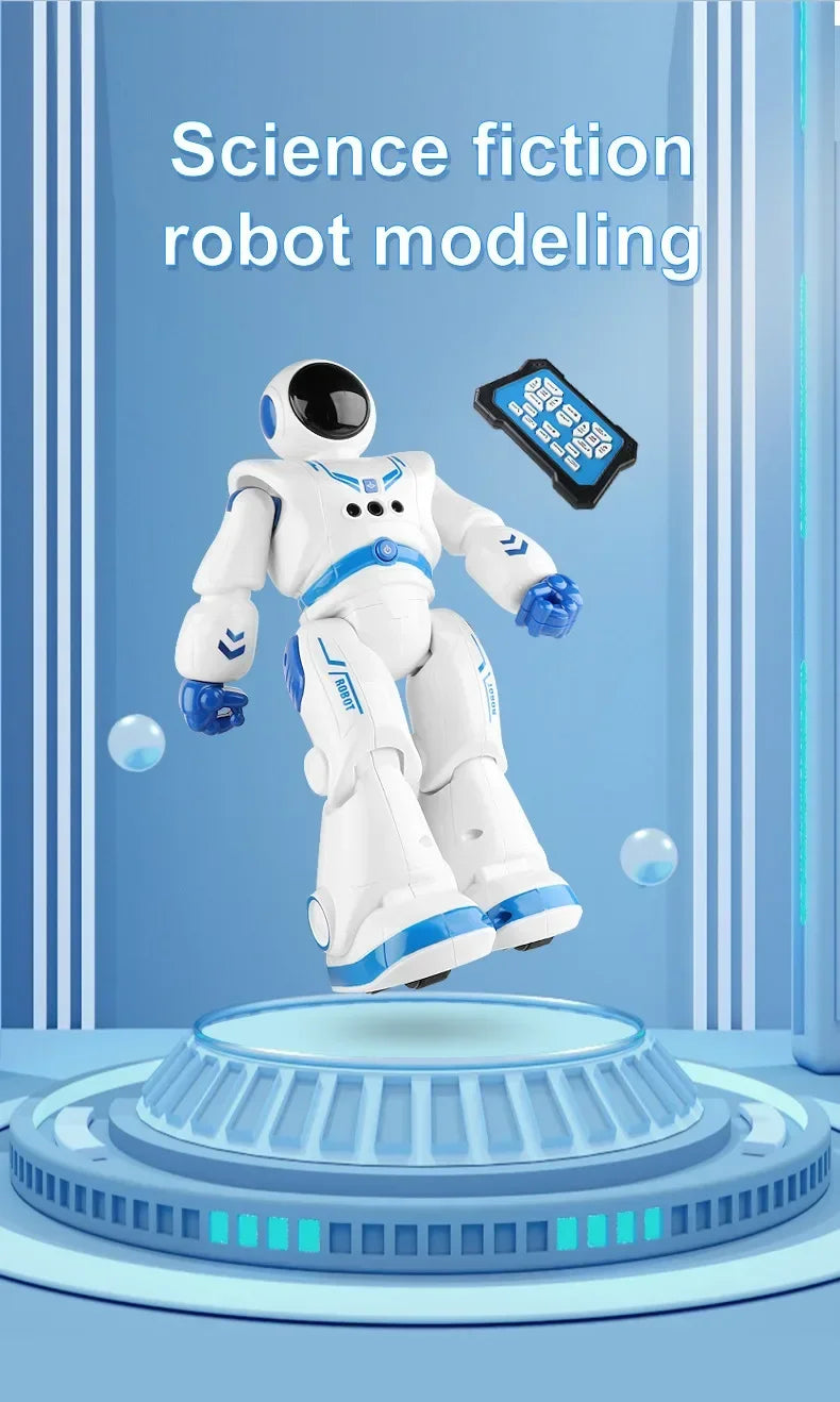 Smart Robot Toy with Gesture & Touch Sensing, Programmable Remote Control Space Robot