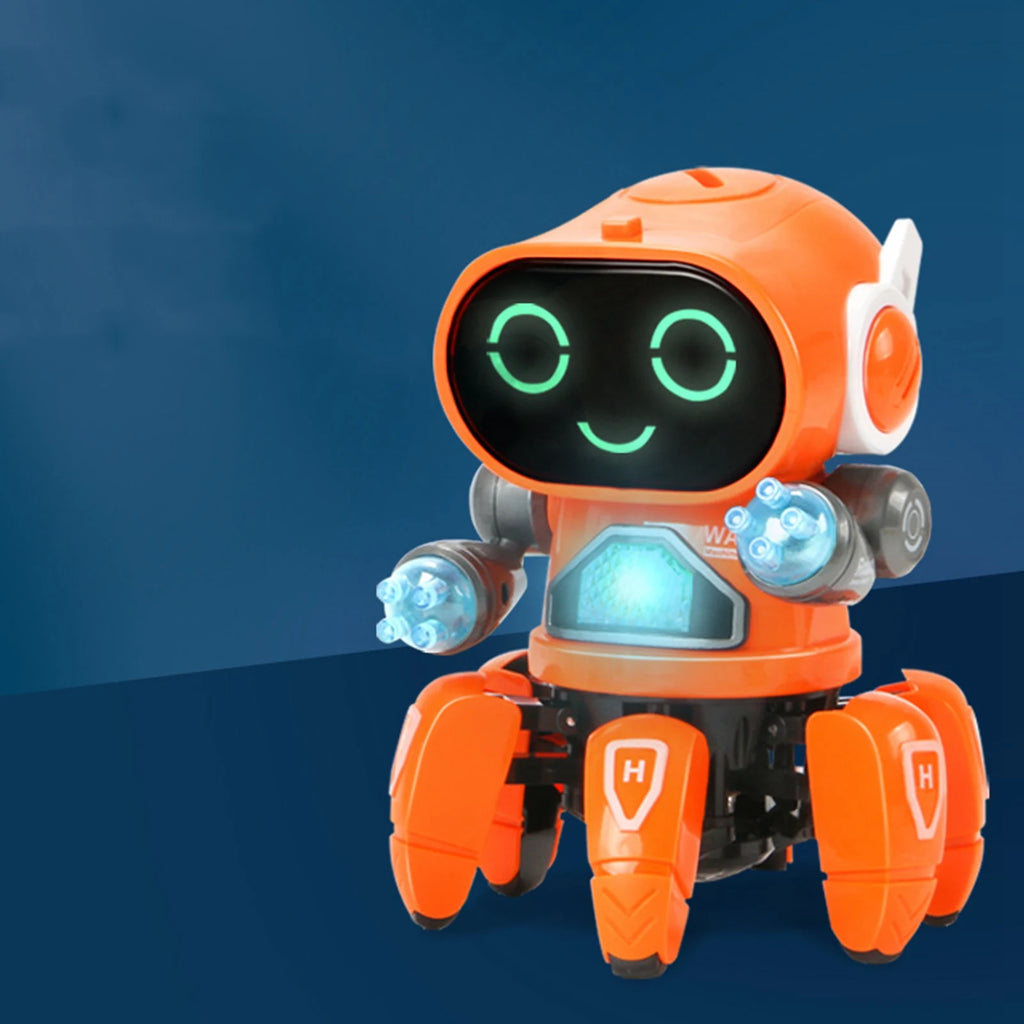 Children Robot  Electric Robot  Robot  Six Claws Plastic Intelligent Dancing Singing Light Electric Robot  for Boys