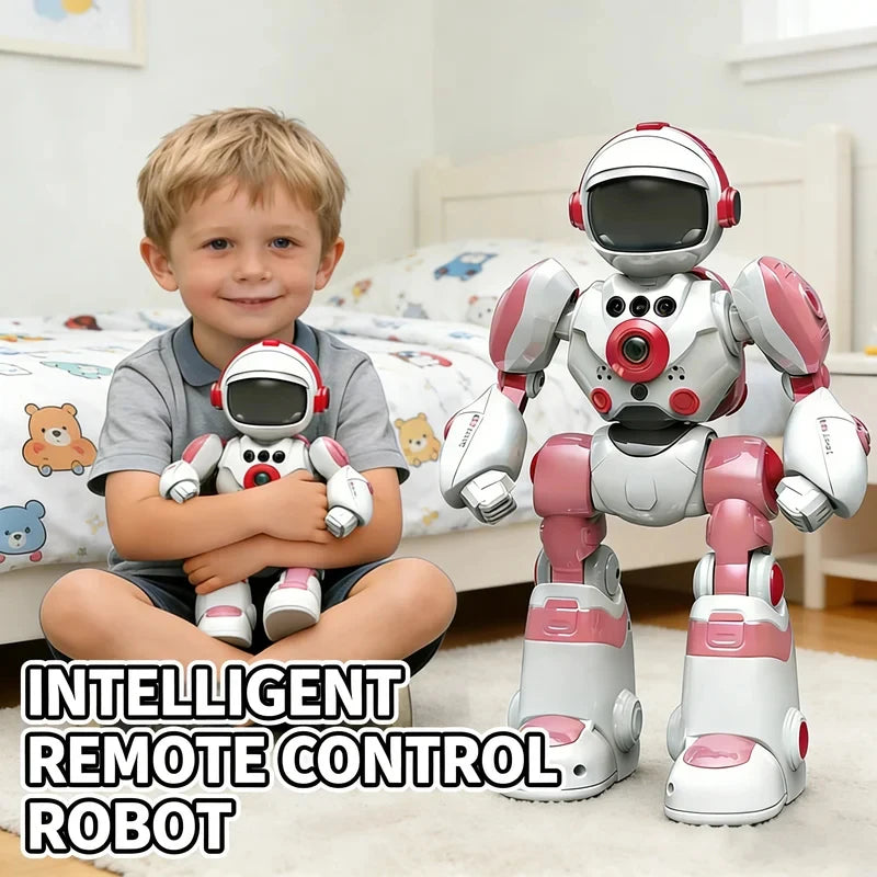 Intelligent RC Robot Voice Gesture Control Programming Machine Music Dancing Toys Recording Electric Robot Toy Children Gift