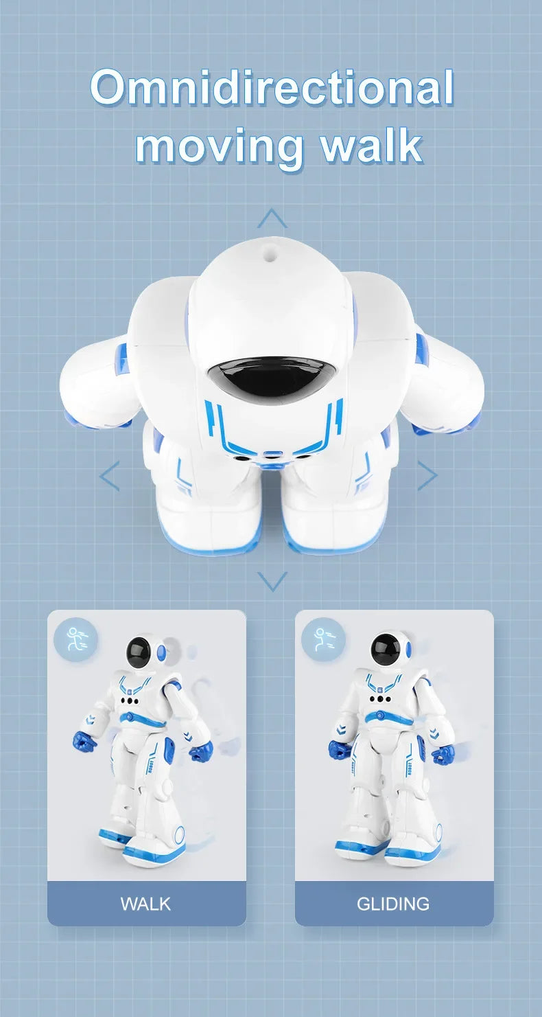 Smart Robot Toy with Gesture & Touch Sensing, Programmable Remote Control Space Robot