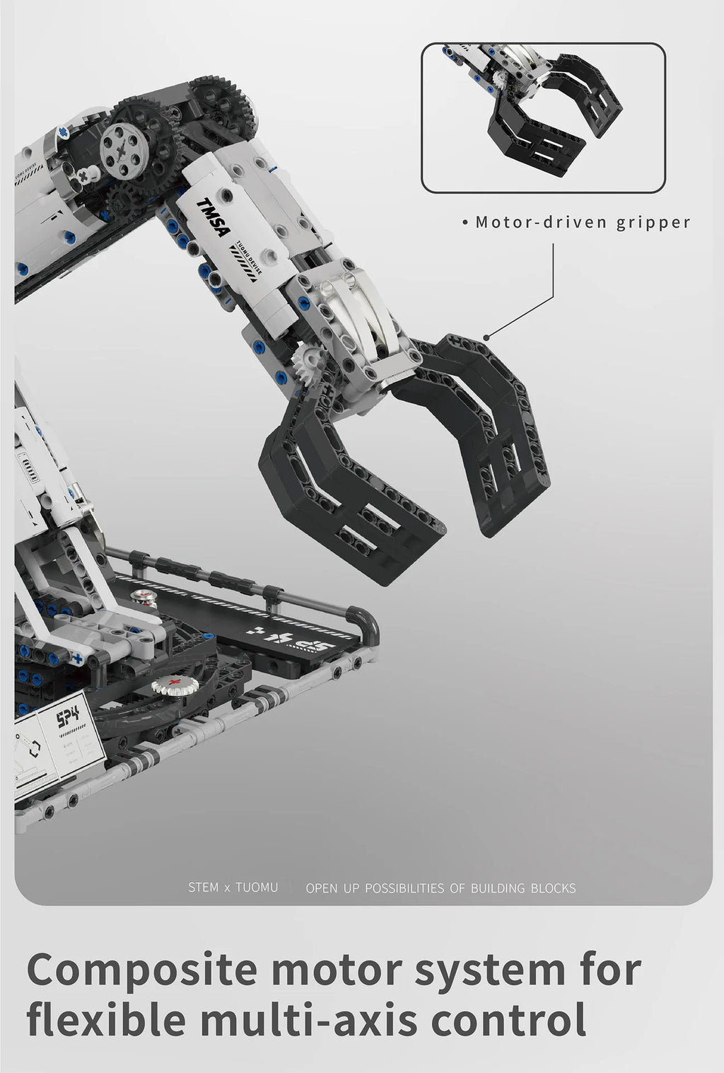 Robotic Arm Building Blocks Programmable Remote Control toys STEM Learning Cultivation of interest in mechanical engineering