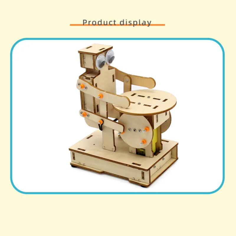 DIY Drumming Robot children's science and education experimental toys, hand-assembled models, science and education toys