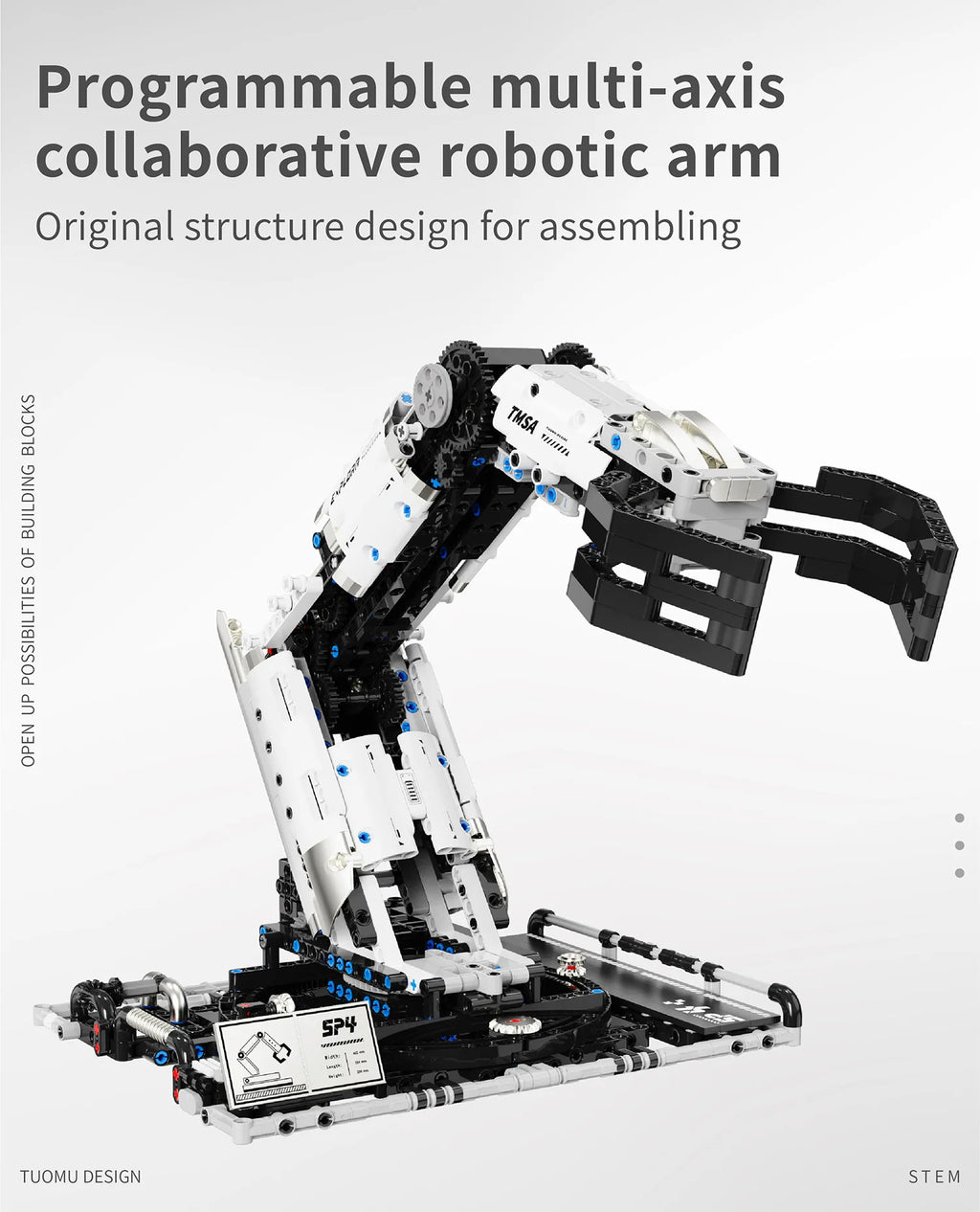 Robotic Arm Building Blocks Programmable Remote Control toys STEM Learning Cultivation of interest in mechanical engineering