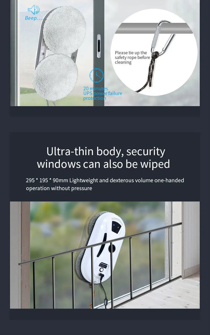 Robot window cleaner, robot ultra-thin cleaner, robot window cleaner, robot window cleaner