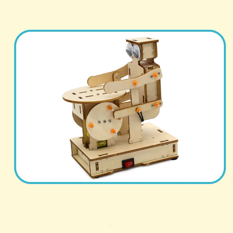 DIY Drumming Robot children's science and education experimental toys, hand-assembled models, science and education toys