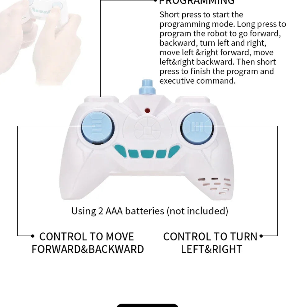 RC Robot 2.4G Radio Remote Control with Sound Watch Gesture Induction Sensor Intelligent Robot Toys Gifts Accessories for Kids