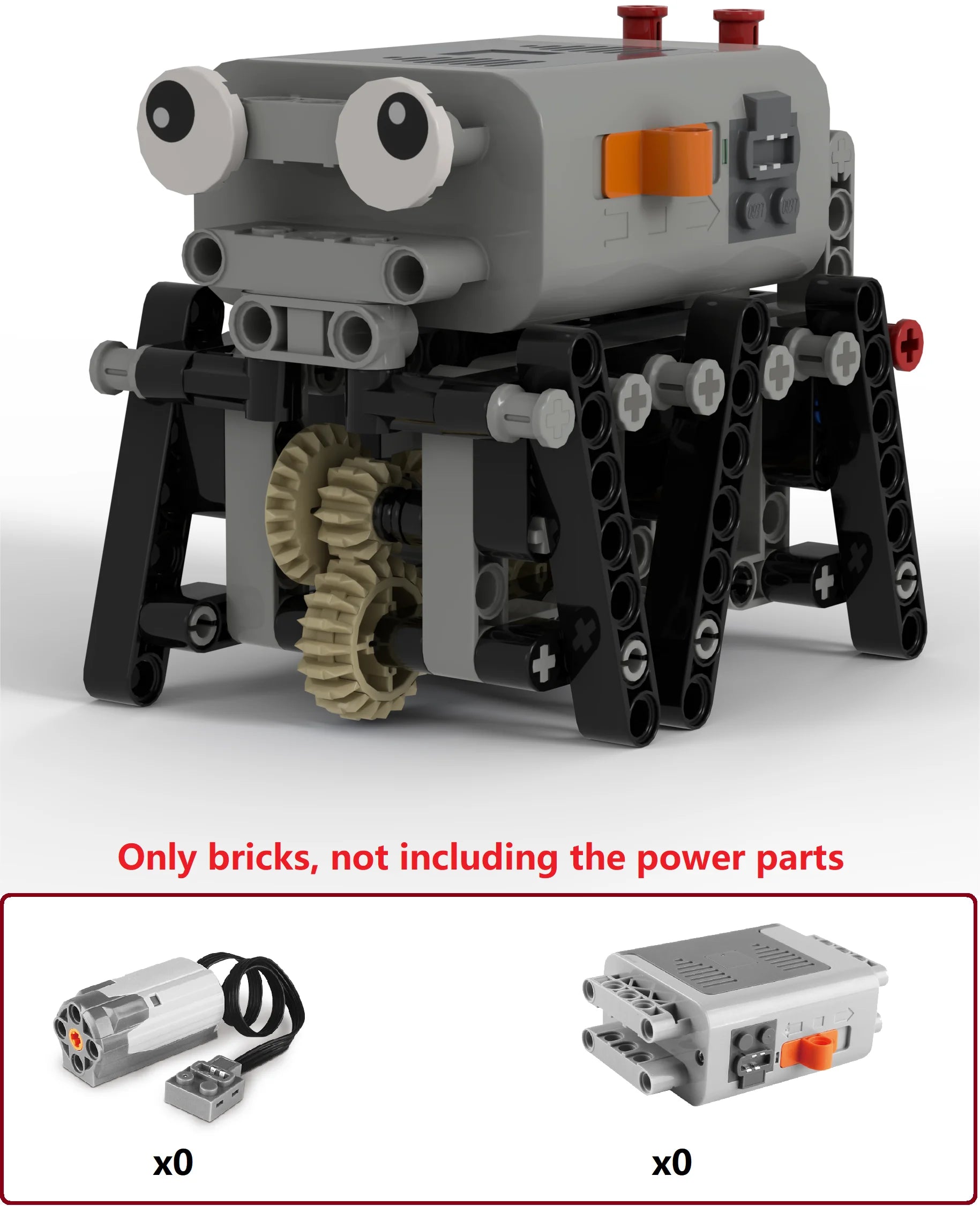 Technical Electric MOC Building Blocks Walking Robot RC Omnidirectional Robot Model DIY  bricks blocks Kids Fun Toy