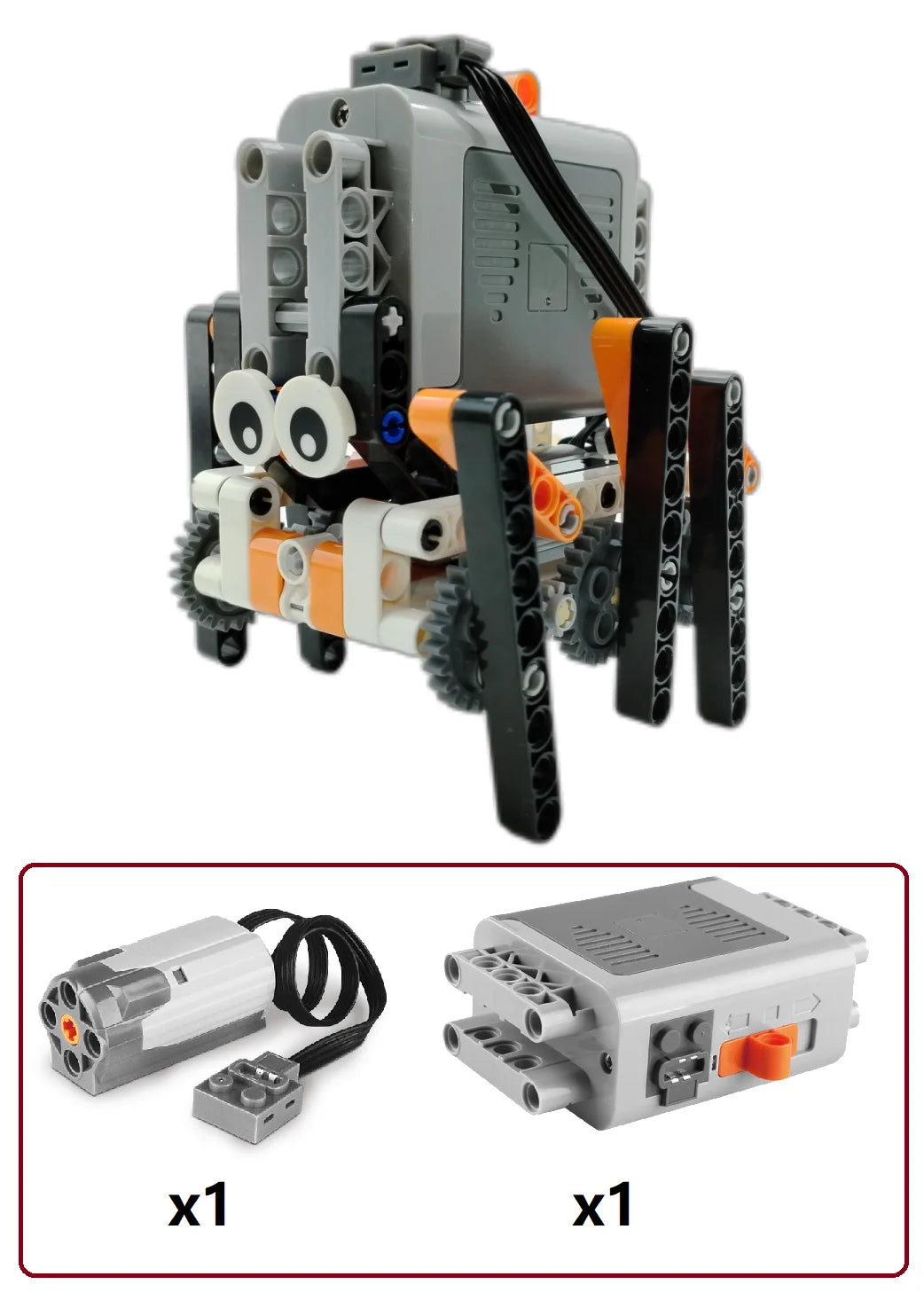 Technical Electric MOC Building Blocks Walking Robot RC Omnidirectional Robot Model DIY  bricks blocks Kids Fun Toy