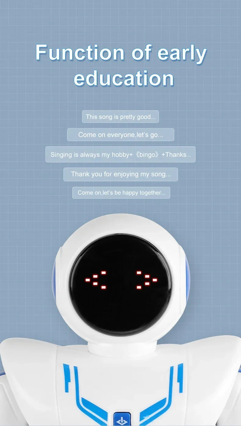Smart Robot Toy with Gesture & Touch Sensing, Programmable Remote Control Space Robot