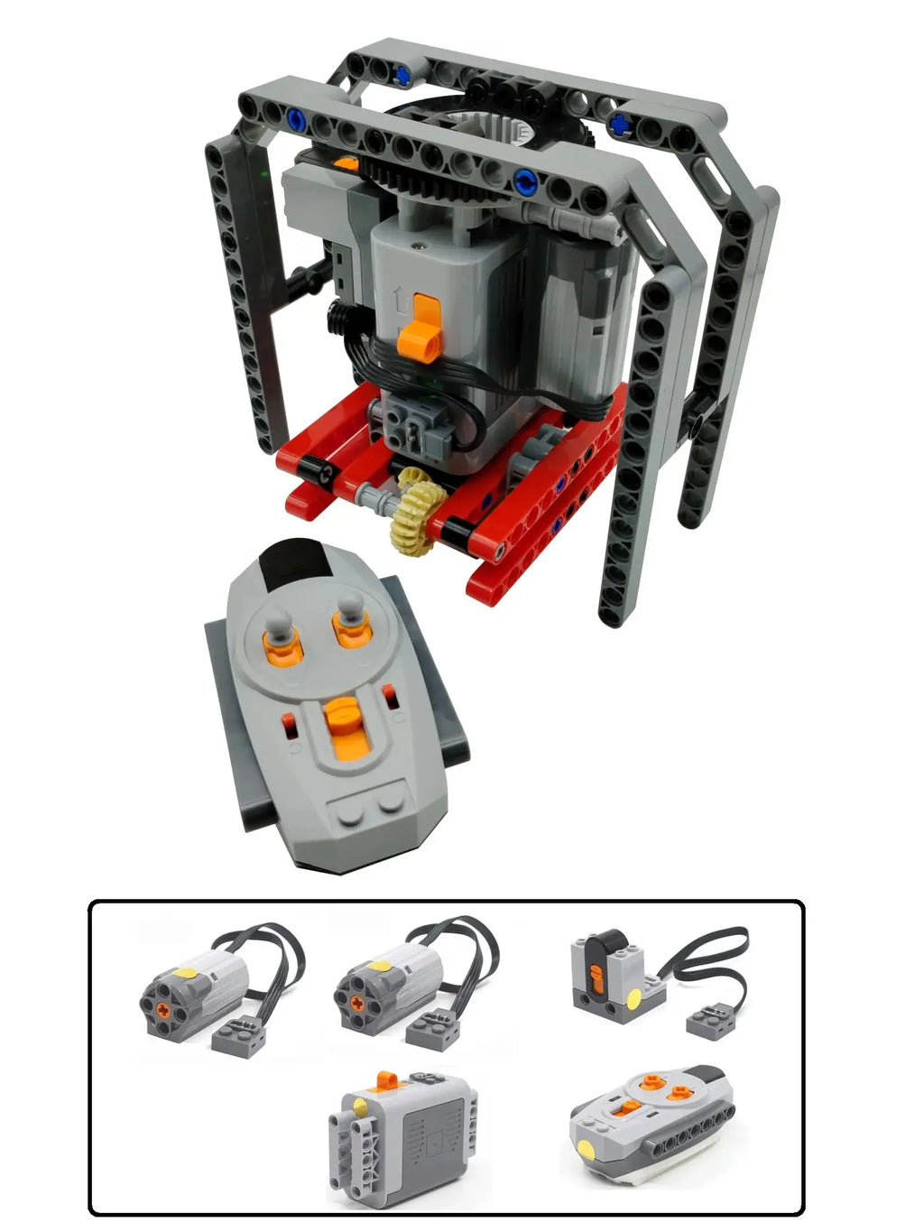 Technical Electric MOC Building Blocks Walking Robot RC Omnidirectional Robot Model DIY  bricks blocks Kids Fun Toy