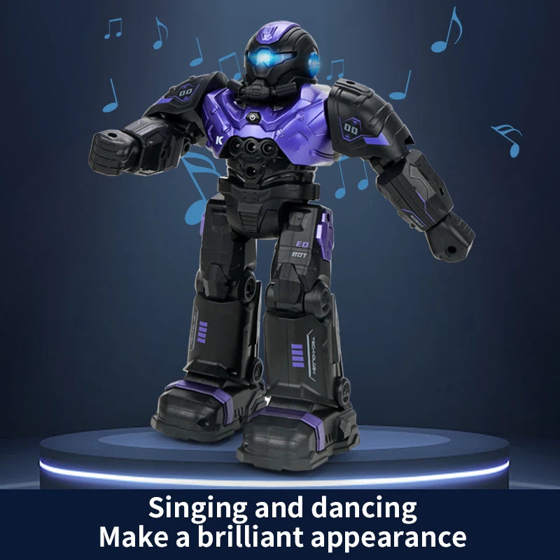 Rc Robot Intelligent Samrt Infrared Sensor Emo Robo Dance 2.4G Programming Remote Control Robot Toys for Kids Boys Girls Gift