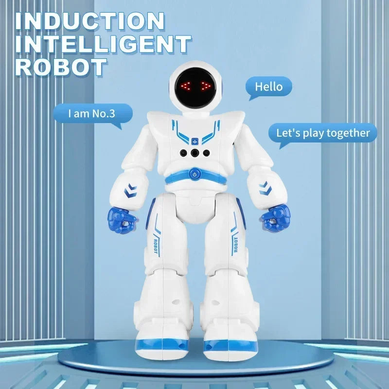 Smart Robot Toy with Gesture & Touch Sensing, Programmable Remote Control Space Robot
