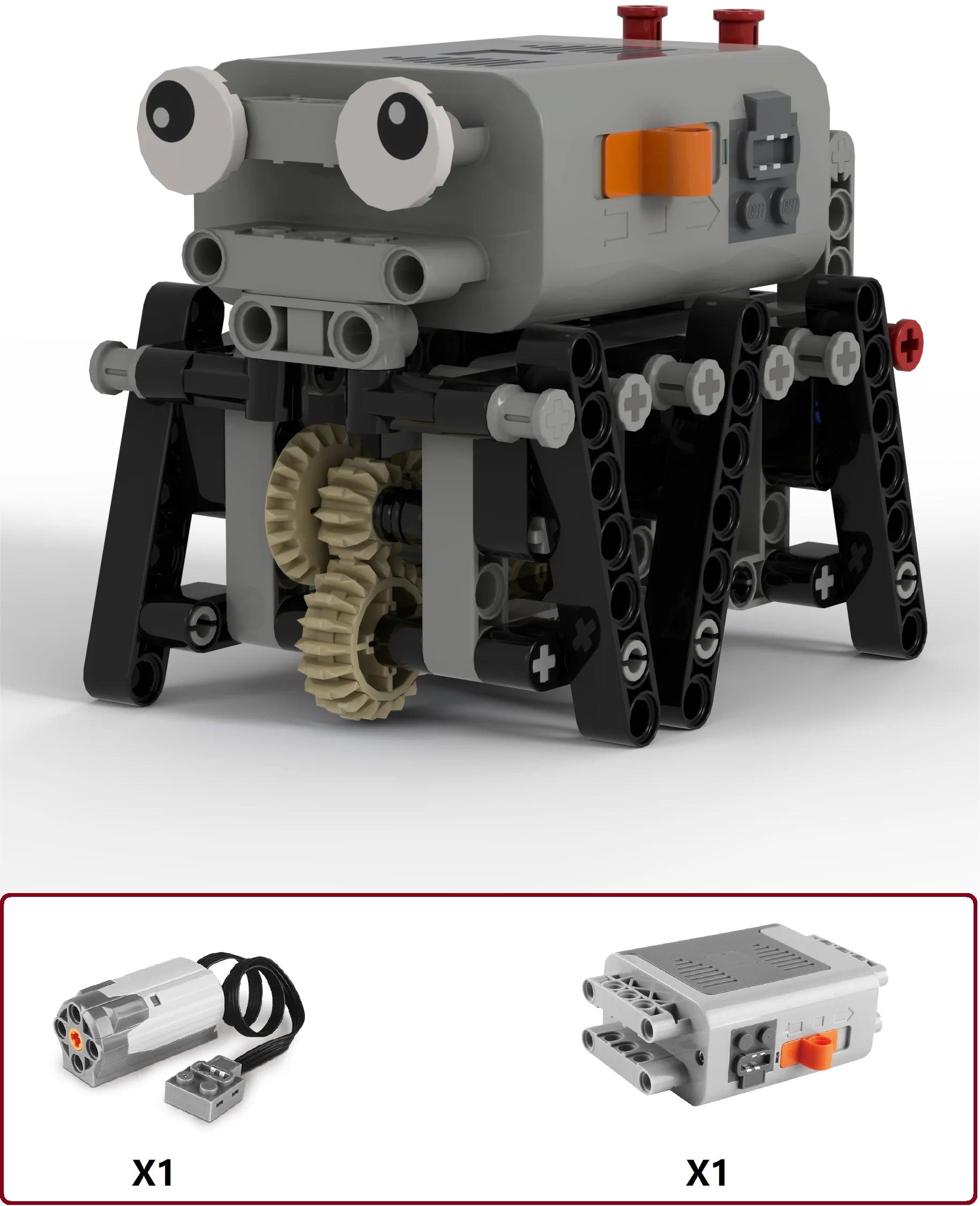 Technical Electric MOC Building Blocks Walking Robot RC Omnidirectional Robot Model DIY  bricks blocks Kids Fun Toy