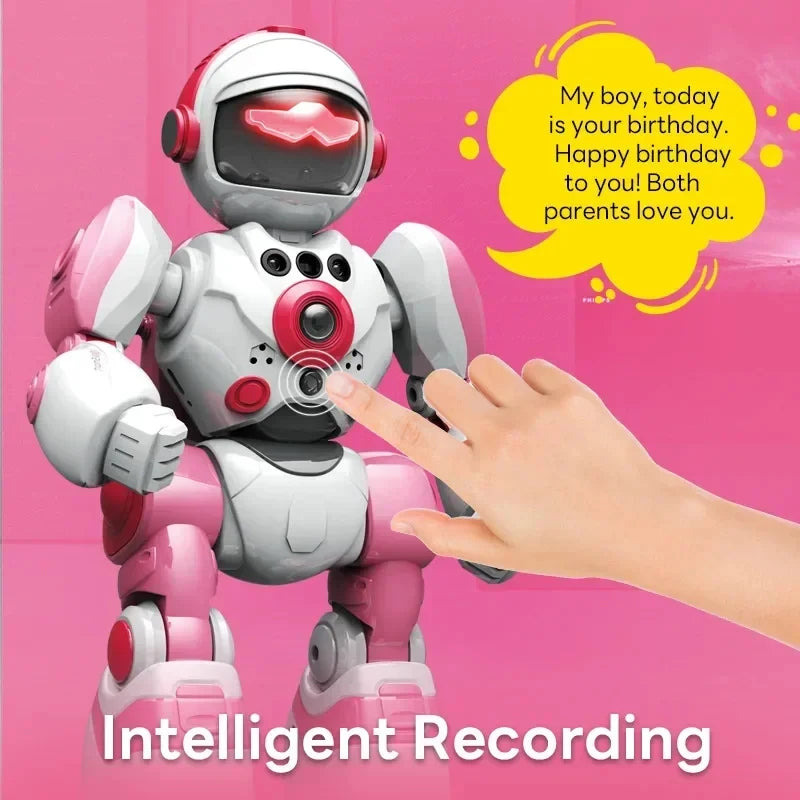 Intelligent RC Robot Voice Gesture Control Programming Machine Music Dancing Toys Recording Electric Robot Toy Children Gift