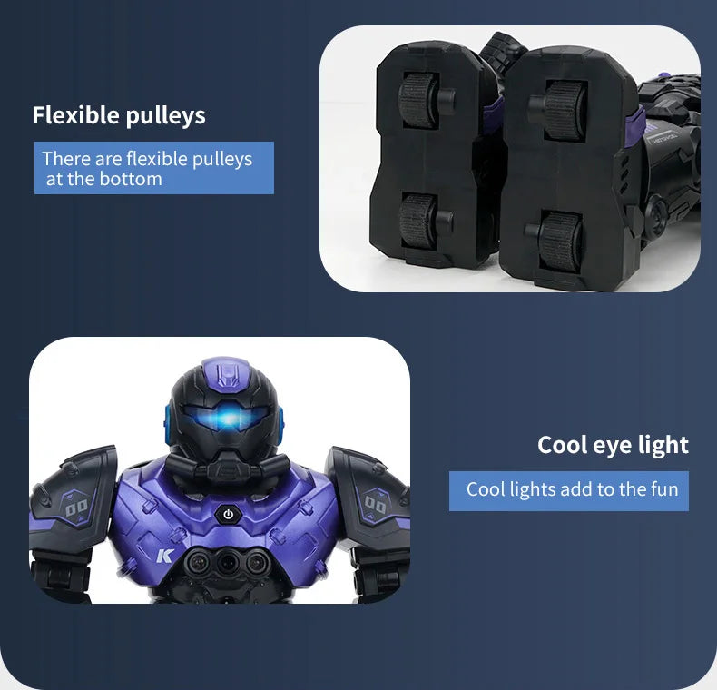 Rc Robot Intelligent Samrt Infrared Sensor Emo Robo Dance 2.4G Programming Remote Control Robot Toys for Kids Boys Girls Gift