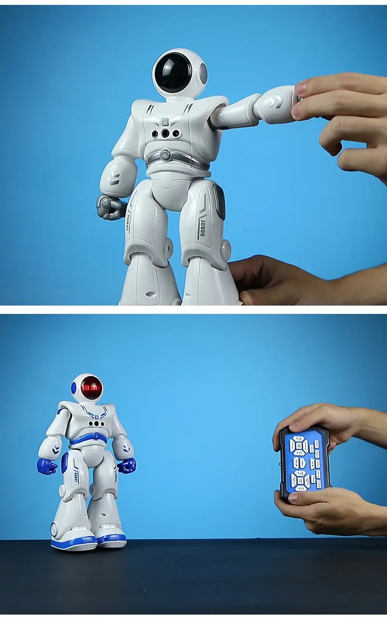 Smart Robot Toy with Gesture & Touch Sensing, Programmable Remote Control Space Robot