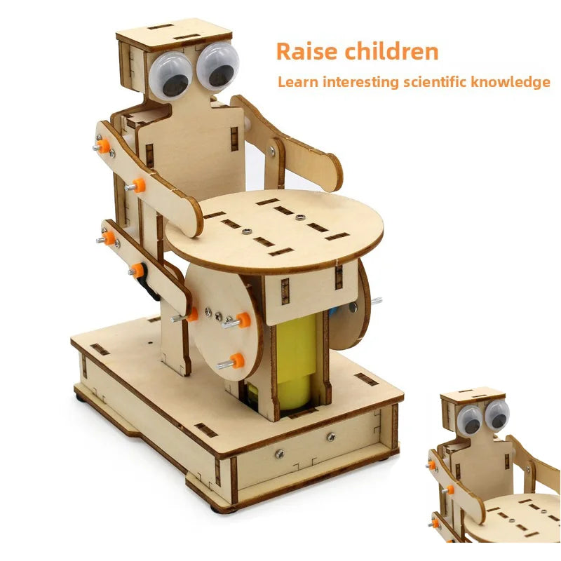DIY Drumming Robot children's science and education experimental toys, hand-assembled models, science and education toys