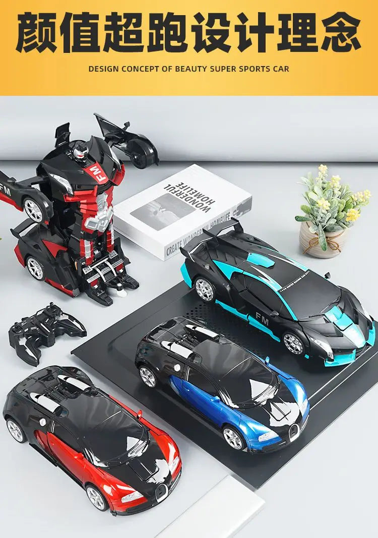 1:12 36cm RC Car Robot Gesture Sensing Deformation Fighting Robots Modles Transformation Remote Control Cars Toys Gifts for Boys