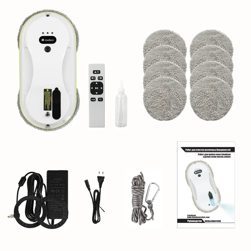 window cleaner robot, windows cleaner robot limabean, robot vacuum cleaner, support water spray automatically