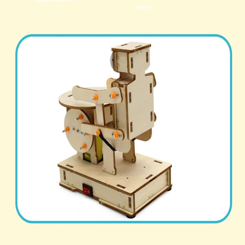 DIY Drumming Robot children's science and education experimental toys, hand-assembled models, science and education toys
