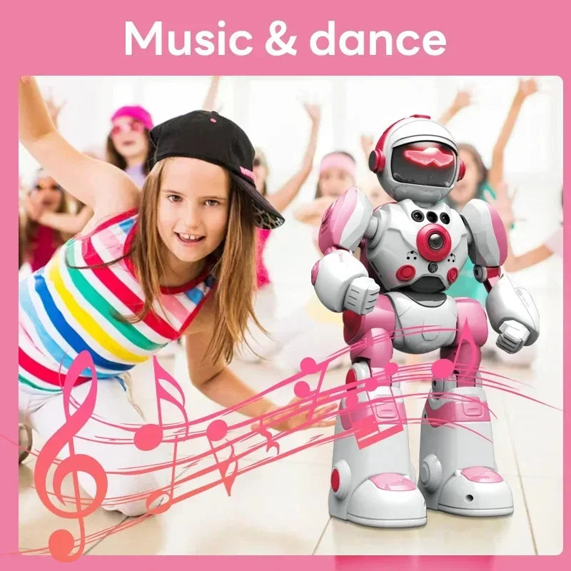 Intelligent RC Robot Voice Gesture Control Programming Machine Music Dancing Toys Recording Electric Robot Toy Children Gift