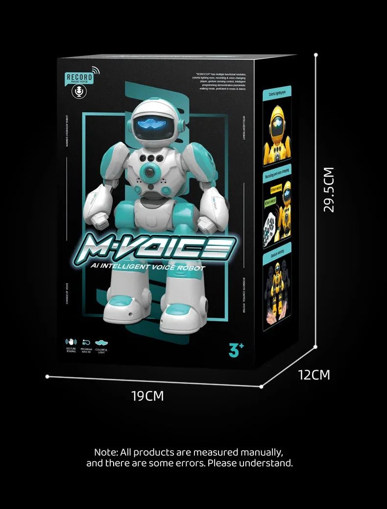 Intelligent RC Robot Voice Gesture Control Programming Machine Music Dancing Toys Recording Electric Robot Toy Children Gift