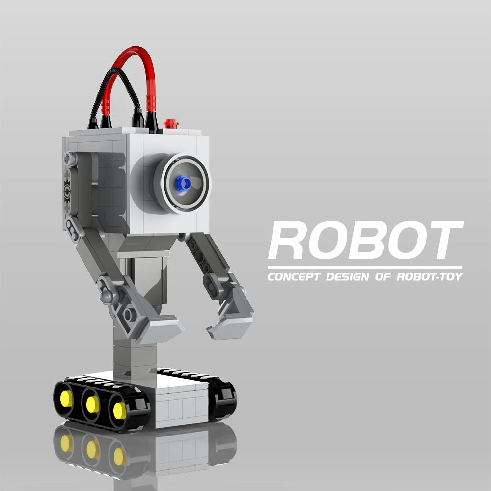 Butter Robot MOC Building Blocks, Absurd Sci-Fi Machine with Simple Purpose, Comedy DIY Toy for Adult Fans