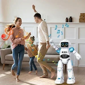 RC Robot Toy Gift for Kids Smart Talking Voice Remote Control Robot Gesture Sensing Emo Robot Toy Boys Girls