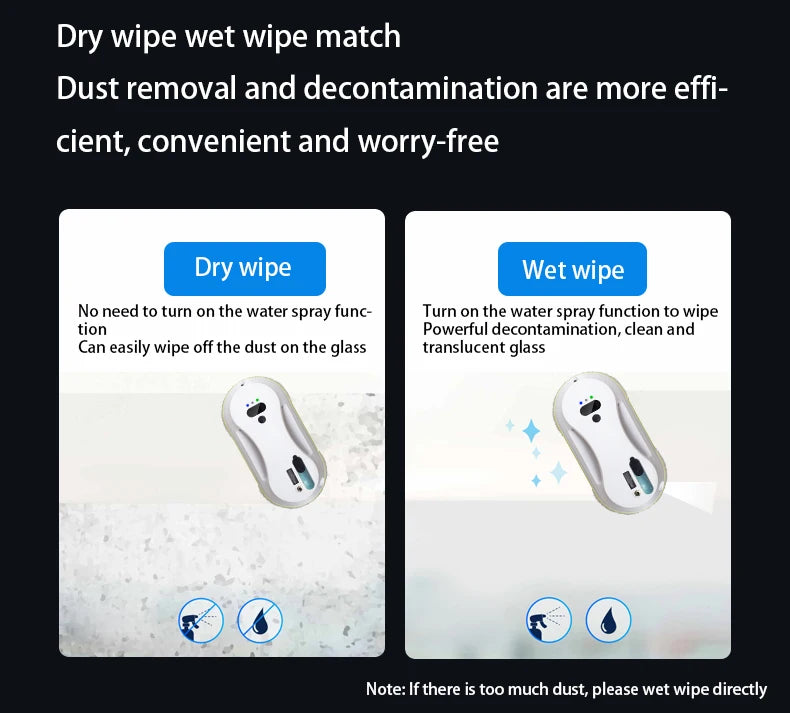 window cleaner robot, windows cleaner robot limabean, robot vacuum cleaner, support water spray automatically